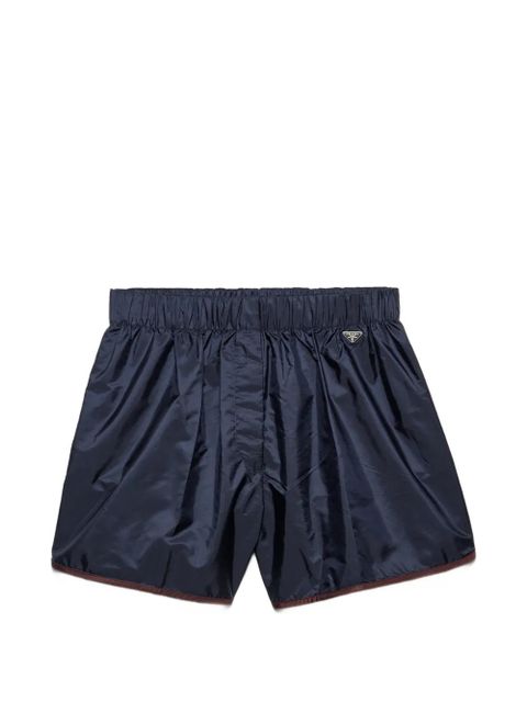 Prada logo shorts - Blue