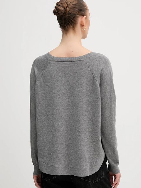 United Colors of Benetton sweter z dodatkiem wełny damski kolor szary lekki 1Y6SD10EG