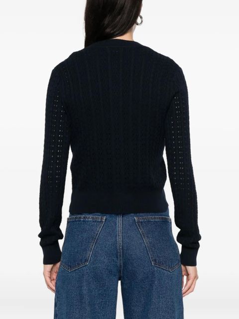 SANDRO button-fastening cardigan - Blue