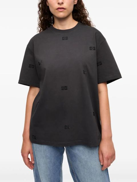 GANNI logo-embellished T-shirt - Black - zdjęcie produktu nr 2
