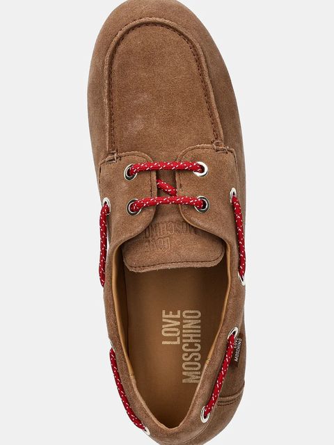 Love Moschino mokasyny zamszowe