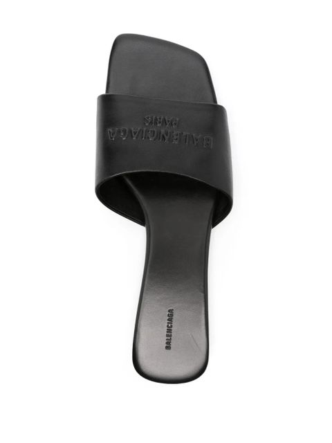 Balenciaga Duty Free leather sandals - Black
