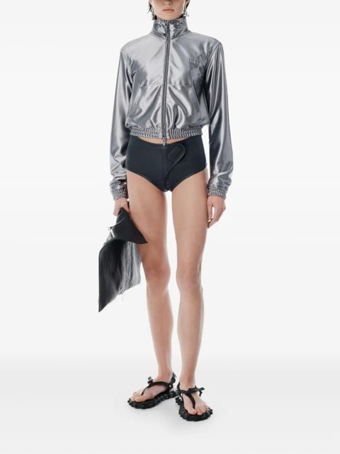 Alexander Wang satin track jacket - Silver