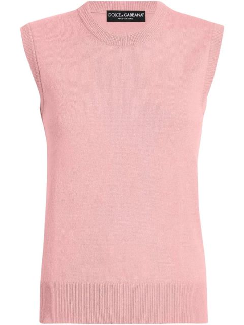 Dolce & Gabbana DNA cashmere vest - Pink - zdjęcie produktu nr 1