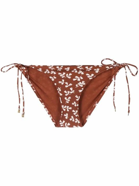 Tory Burch floral bikini bottoms - Brown - zdjęcie produktu nr 1