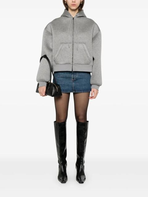 WARDROBE.NYC scuba-jersey hoodie - Grey