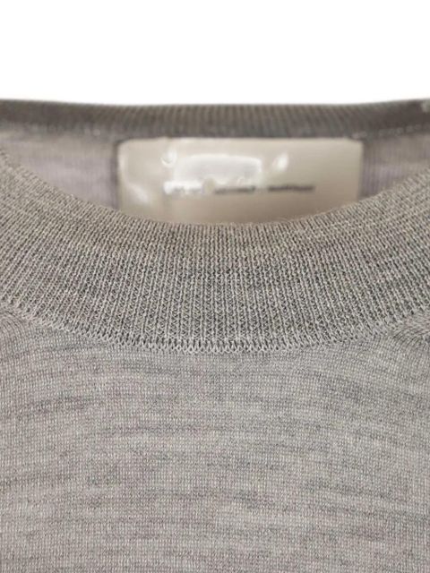 AMI Paris logo-embroidered sweater - Grey