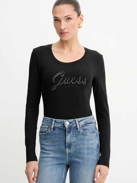 Guess longsleeve kolor czarny W5YI26 J1314 - zdjęcie produktu nr 1