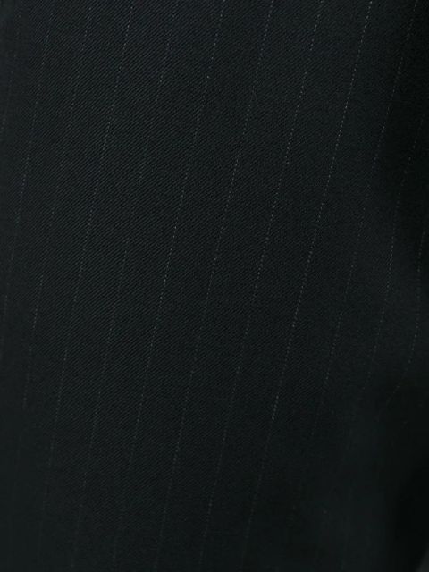 Comme Des Garçons pinstripe cropped trousers - Black