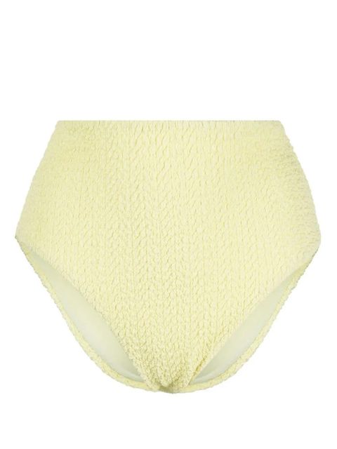 Nanushka textured high-waisted bikini bottoms - Yellow - zdjęcie produktu nr 1