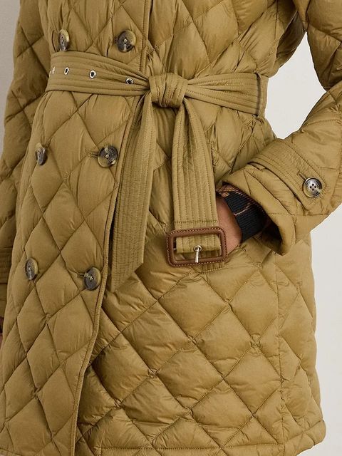 Lauren Ralph Lauren płaszcz kolor brązowy 297979514