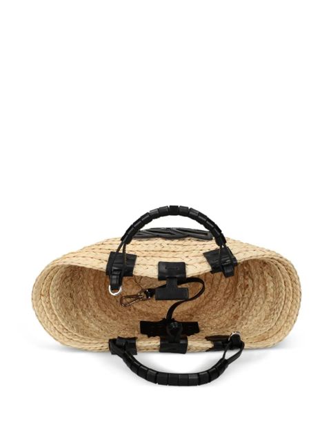 Casadei woven tote bag - Neutrals