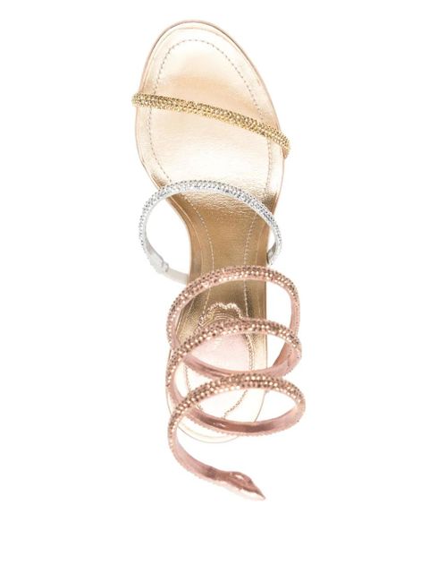 René Caovilla 105mm Cleo sandals - Gold