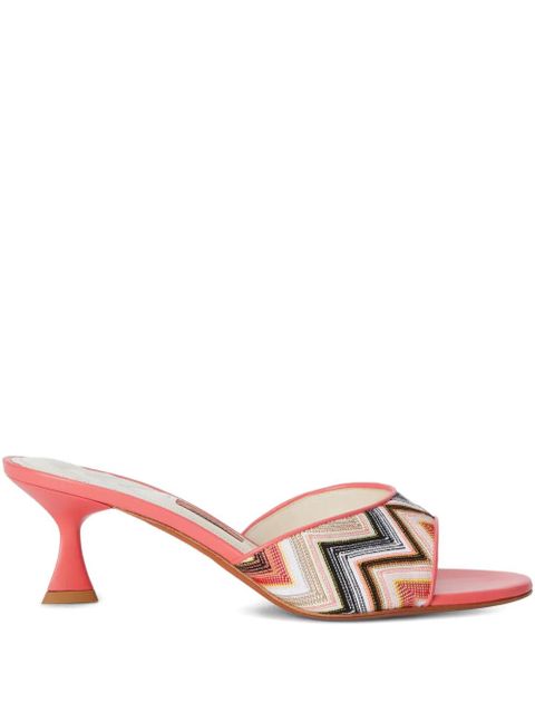 Missoni zigzag mules - Red - zdjęcie produktu nr 1