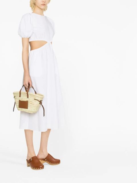 ISABEL MARANT mini Cadix raffia basket bag - Neutrals