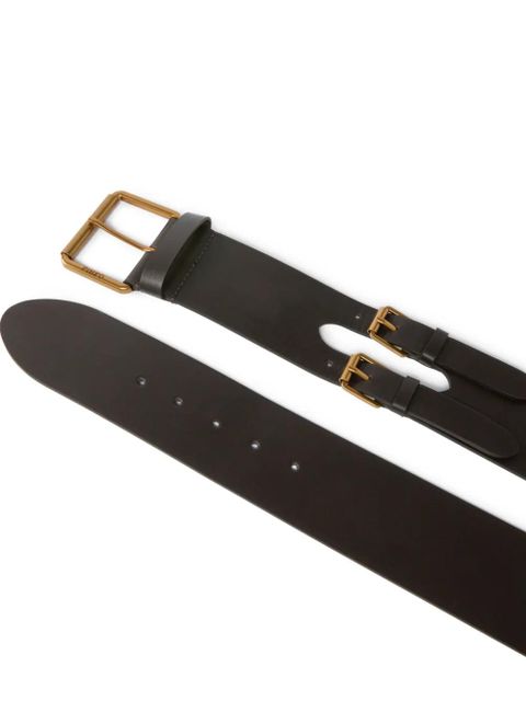 PINKO buckle leather belt - Brown