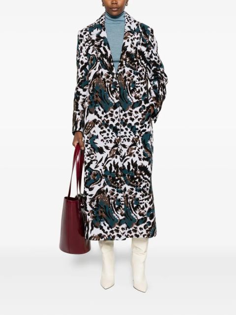 Missoni animalier-pattern button coat - White - zdjęcie produktu nr 2