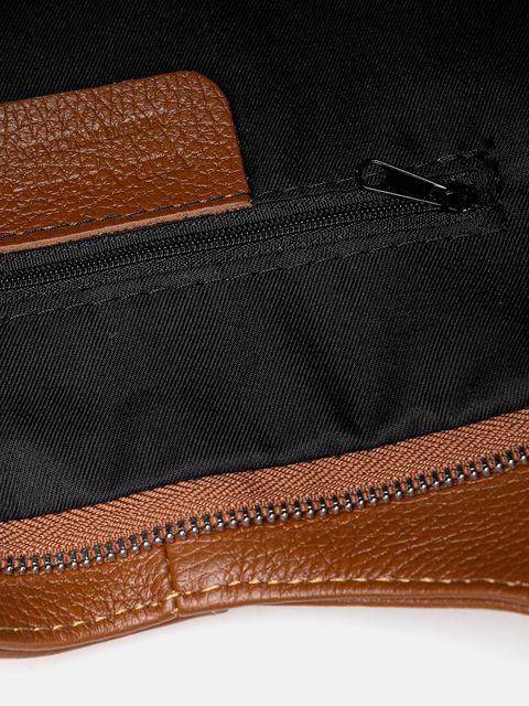 Answear.LAB torebka skórzana kolor brązowy