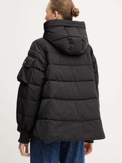 Pinko kurtka kolor czarny zimowa 105384 A2PE