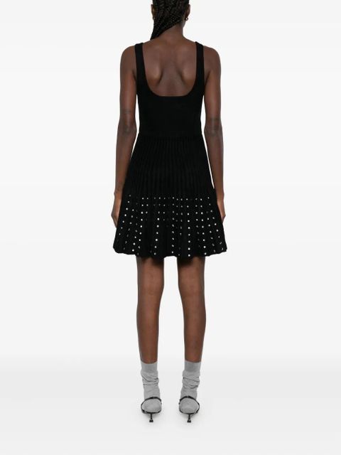 SANDRO rhinestone-embellished velvet dress - Black - zdjęcie produktu nr 2