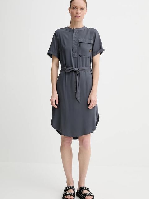 G-Star sukienka kolor szary mini prosta D26157-D573 - zdjęcie produktu nr 1