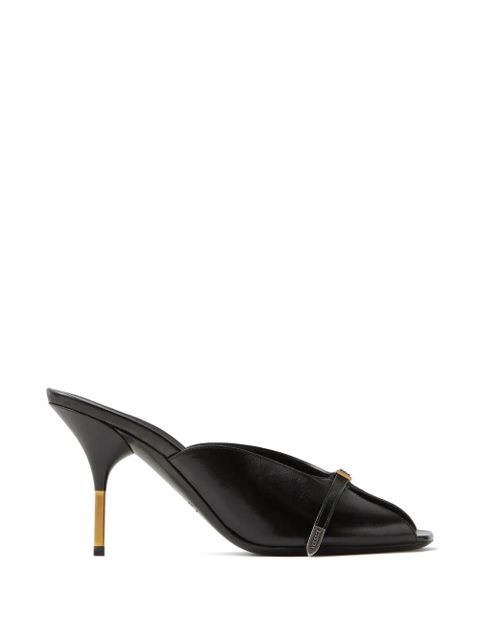 Versace buckle leather mules - Black - zdjęcie produktu nr 1