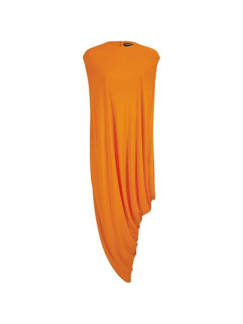 TOM FORD asymmetric-hem mini dress - Orange - zdjęcie produktu nr 1