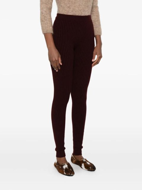 Max Mara ribbed leggings - Red