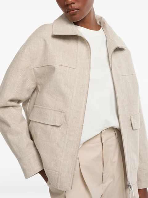 Yves Salomon double-sided jacket - Grey