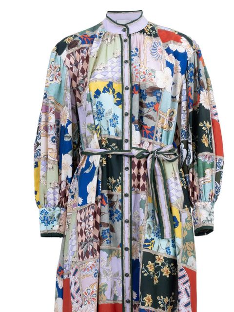 ALEMAIS Bianca midi shirt dress - Blue