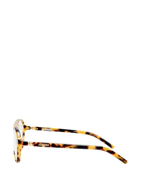 Jacquemus round frame glasses - Brown