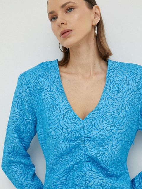 Gestuz sukienka MaisieGZ kolor niebieski mini dopasowana