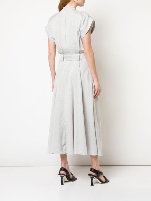 Proenza Schouler buckled wrap long dress - Grey