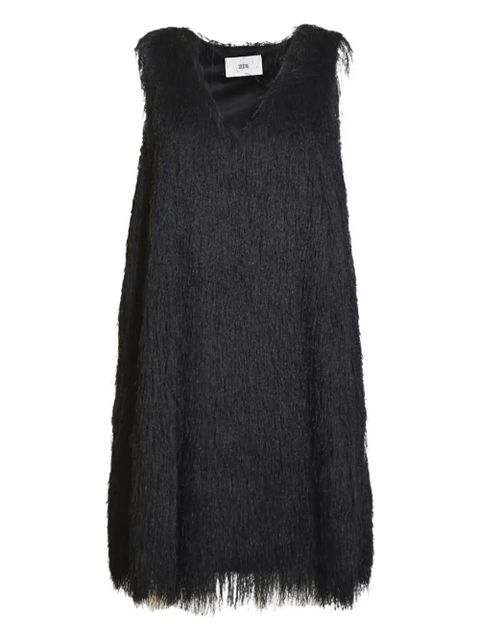 SOLOTRE V-neck dress - Black - zdjęcie produktu nr 1