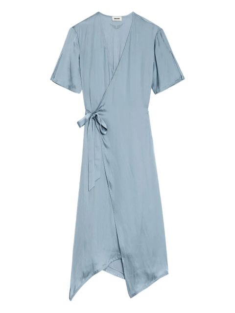 Zadig&Voltaire satin wrap dress - Blue - zdjęcie produktu nr 1