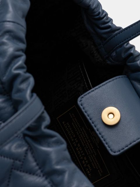 Kurt Geiger London torebka skórzana KENSINGTON kolor granatowy 4370889109