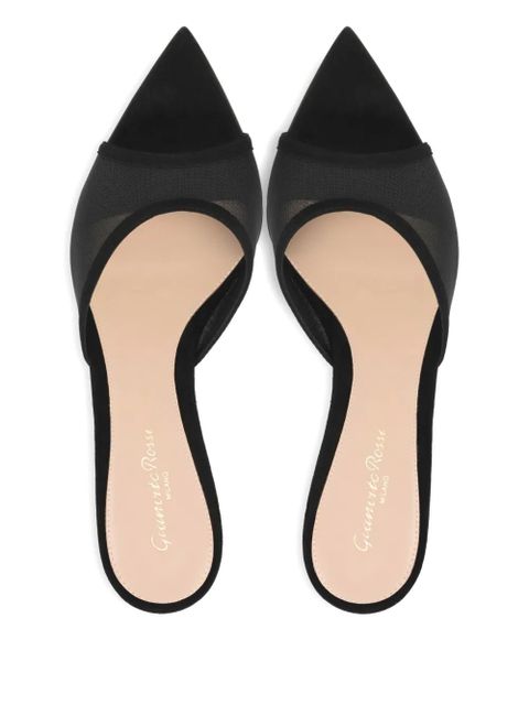 Gianvito Rossi 70mm Dorotea pointed-toe heeled mules - Black