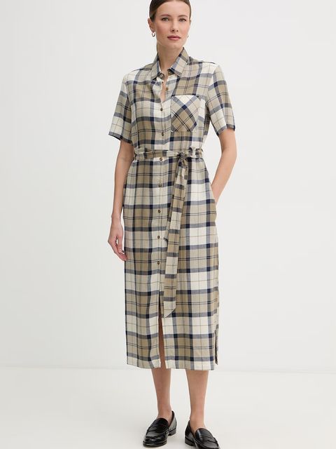 Barbour sukienka z lnem Fern - zdjęcie produktu nr 2