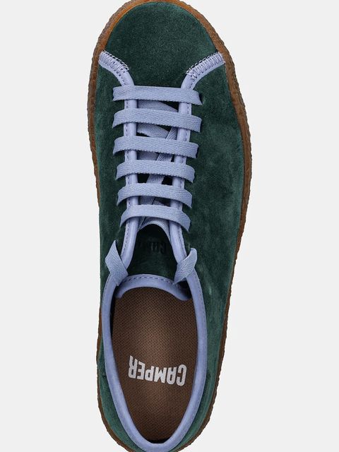 Camper sneakersy zamszowe Peu Terreno damskie kolor zielony K201824-002