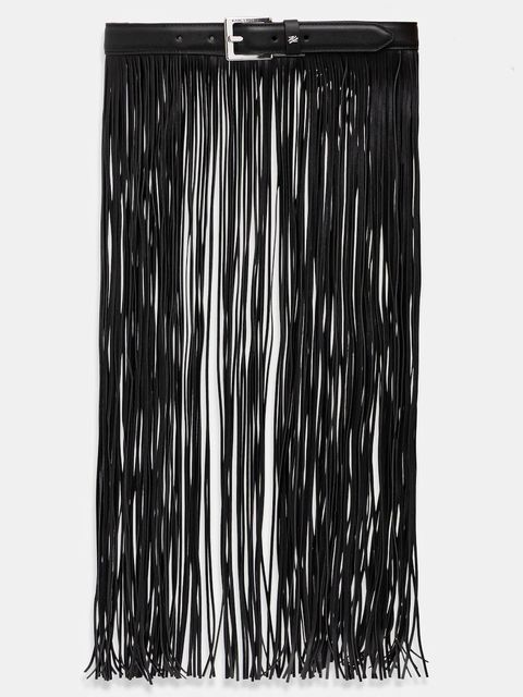 Karl Lagerfeld pasek K/AUTOGRAPH damski kolor czarny B1W33048 - zdjęcie produktu nr 1