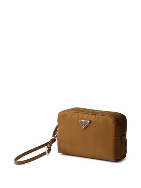 Prada Re-Nylon zip pouch - Brown