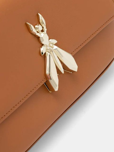 Patrizia Pepe torebka skórzana kolor brązowy 8B0229 L061