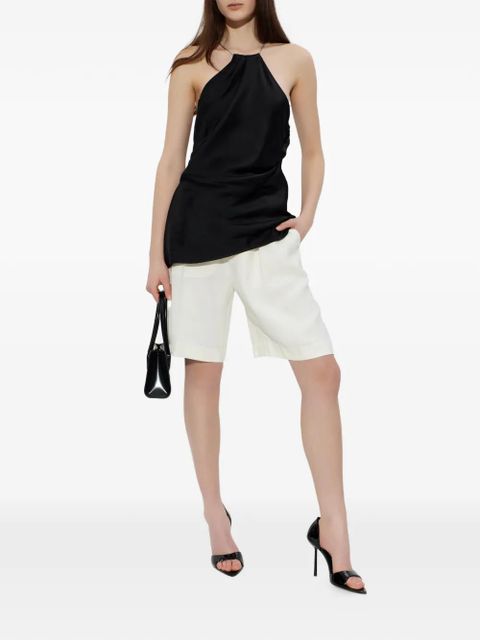 Victoria Beckham halterneck drapped top - Black