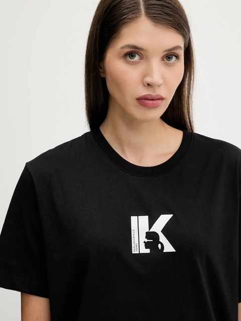 Karl Lagerfeld Jeans t-shirt damski kolor czarny A3W17094