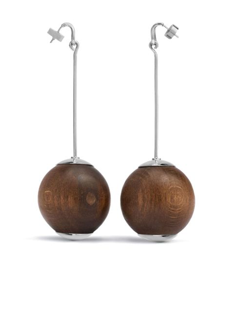 Jacquemus Les Grandes Boucles Nodo earrings - Silver - zdjęcie produktu nr 1