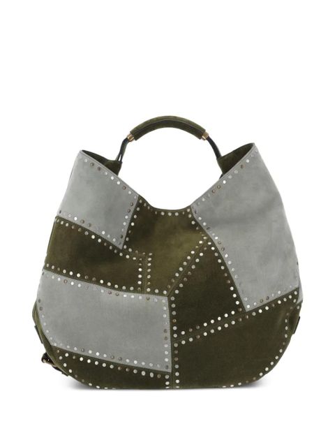 Moschino stud-embellishment tote bag - Green