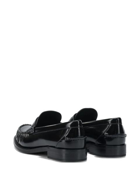 Prada leather loafers - Black
