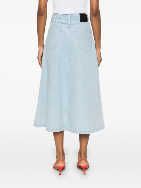 Nanushka denim midi skirt - Blue