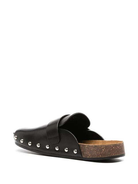 Tory Burch Mellow studded leather slippers - Black
