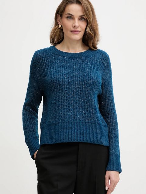 Morgan sweter z domieszką wełny MPAUL damski kolor turkusowy MPAUL - zdjęcie produktu nr 1